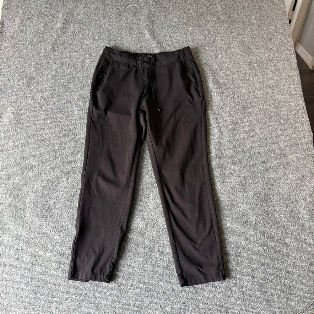 Yogalicious Lux Womens Black High Waisted Drawstring‎ Jogger Pants Size M